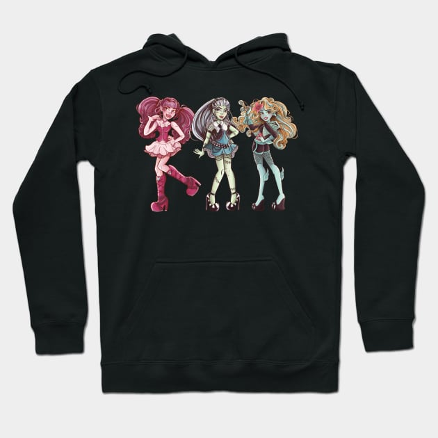 Monster girls Hoodie by One Kidney Artist